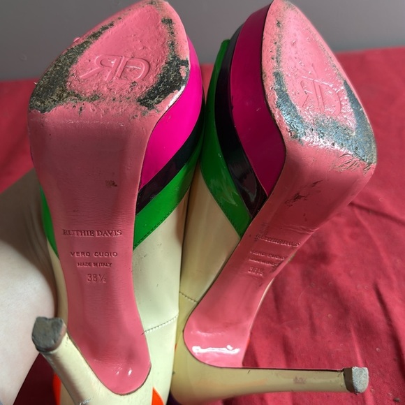 Ruthie Davis Multicolor Platform Heels - Picture 6 of 7